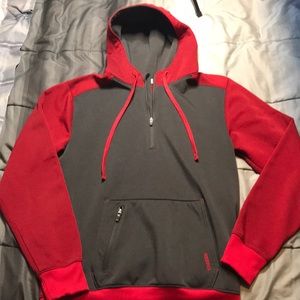Ascend Men’s Medium Red/Grey Zipdown Hoodie